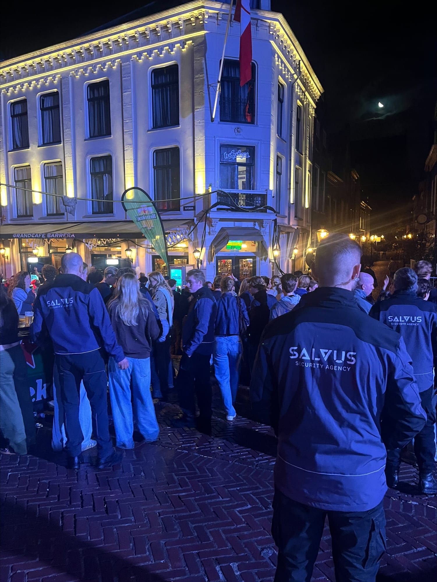 Salvus Security aan het werk, horeca portiers