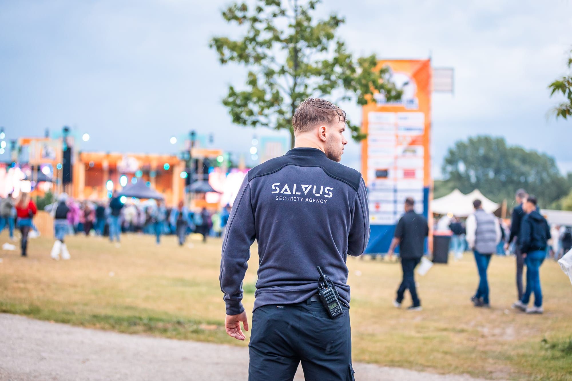 Salvus Security aan het werk, brandwacht