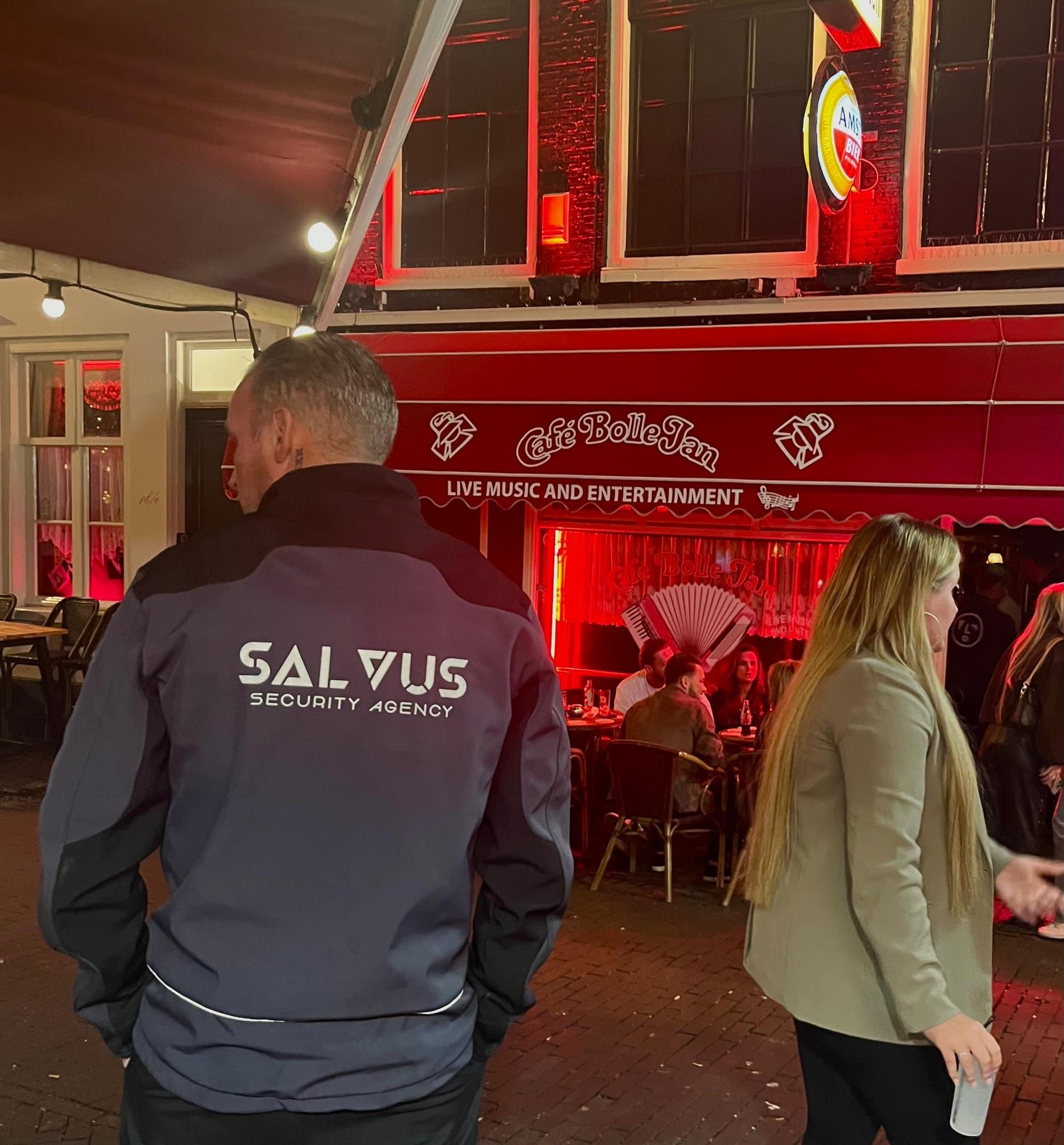 Salvus Security aan het werk, horeca portiers