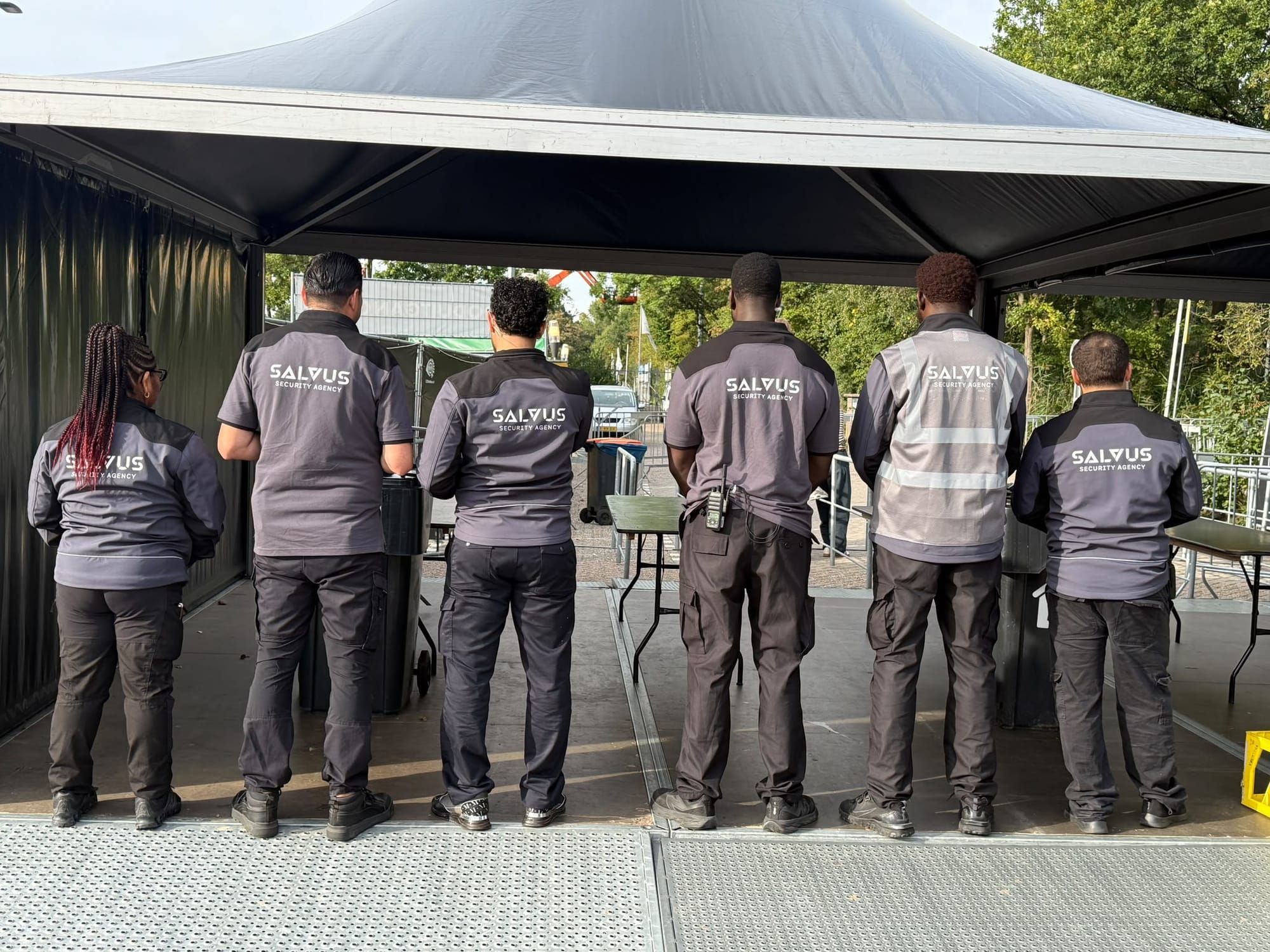 Salvus Security aan het werk, evenementenbeveiliging